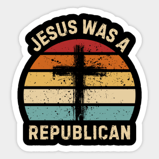 Republican-Jesus Sticker